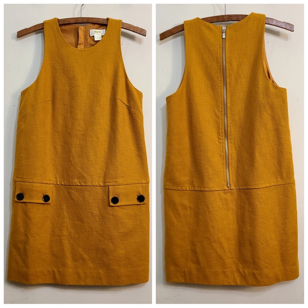 Anthropologie Maeve Crewneck Mini Shift Dress Size 2 - Picture 3 of 5